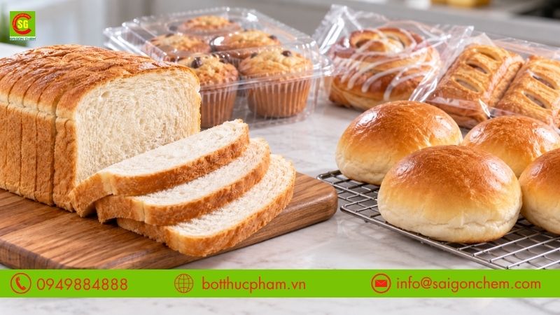 Sử dụng potassium sorbate giúp hạn chế nấm mốc và hỗ trợ kéo dàihạn sử dụng cho các loại bánh